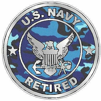 NAVY RETIRED camo blue