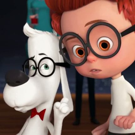 peabody and sherman color sticker