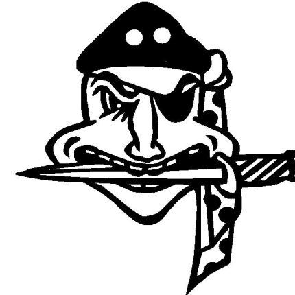 Pirate Skull 55 Vinyl Decal