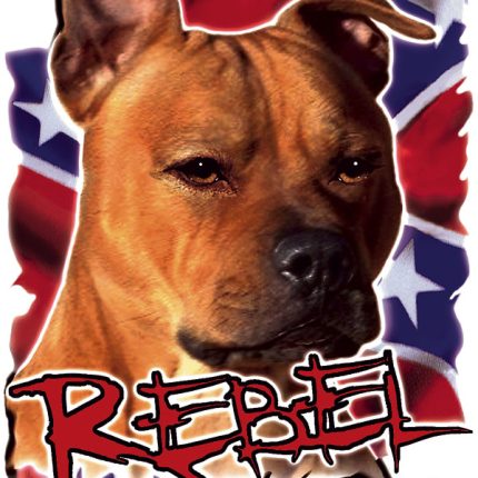 pitbull rebel attitude sticker