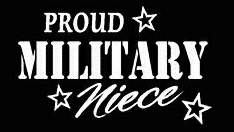 PROUD Military Stickers MILITARY NIECE