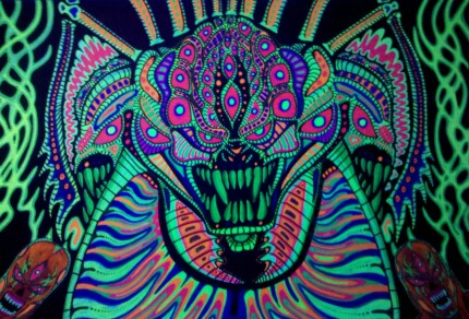 psychedelic animals car window or wall decal 2