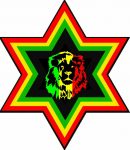 RASTA STAR LION STICKER