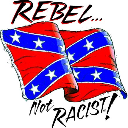 Rebel Not Racist Sticker