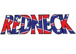 REDNECK rebel flag TEXT sticker