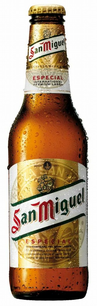 San Miguel Beer Bottle Shaped Sticker