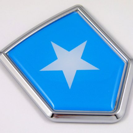 Somalia 3D Chrome Flag Crest Emblem Car Decal