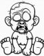 zombie baby funny scary sticker 22