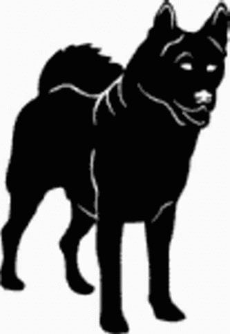 15A Akite Dog Decal