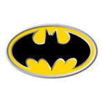 3D Bat Logo Oval Diecut Decal Sticker