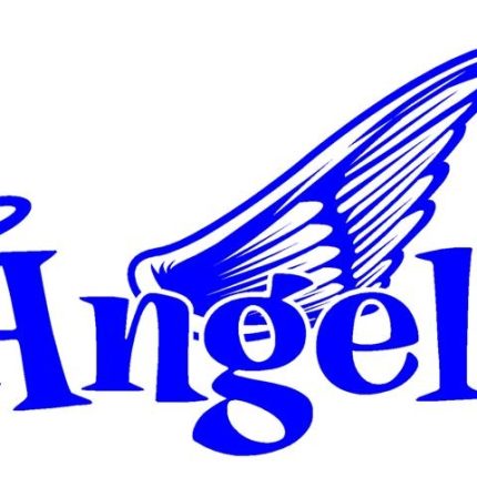 Angel Text with Wings Decal