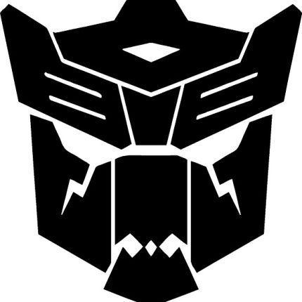 autobot dinobot transformers die cut decal 2