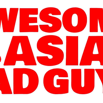 awesome asian bad guy die cut decal