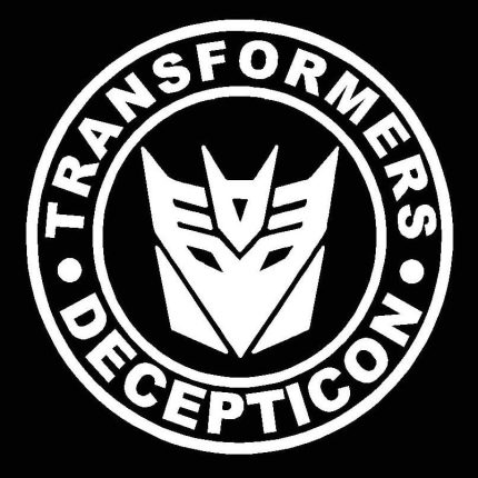 1 BADGE DECAL Diecut Decepticon - Circular