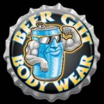 beer gut body wear bottle cap sticker