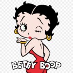 BETTY BOOP WINK BLOWING KISS STICKER