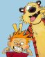 Calvin and Hobbs Rectangular Color Stickers 15