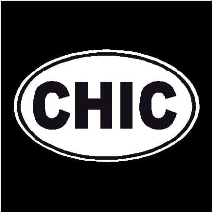 Chic Oval Decal