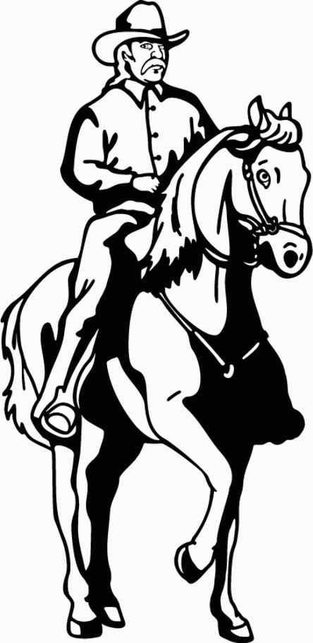 Cowboy Western Decals 11