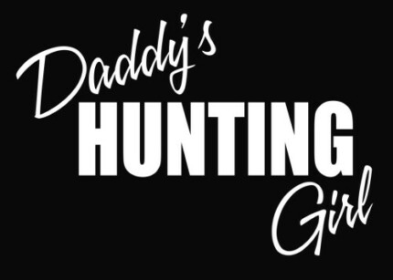 Daddy's Hunting Girl Deer Vinyl Decal Sticker