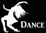 Dance Sticker Text and Silhouette Decal
