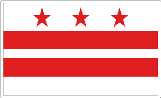 District of Columbia State Flag Decal