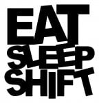 Eat Sleep Shift Decal