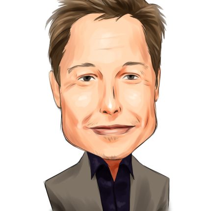 Elon-Musk drawing sticker 2