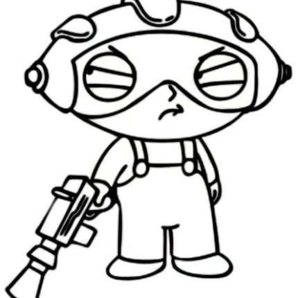 Family Guy Stewie with Laser Gun 2