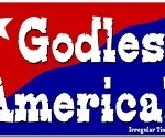 godless america bumper sticker