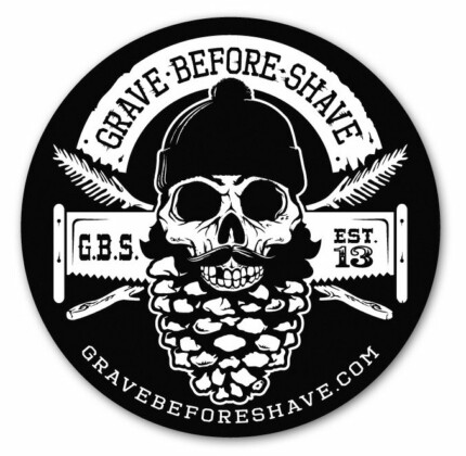 grave before shave pine sticker