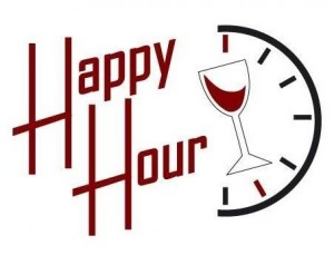 Happy Hour Rectangular Decal