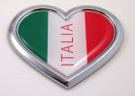 Italia Chrome HEART 3D Adhesive Emblem