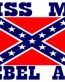 Kiss My Rebel Ass Bumper Stickerl