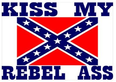 Kiss My Rebel Ass Bumper Stickerl