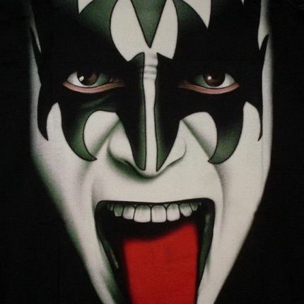 Kiss Simmons Tongue Band Sticker