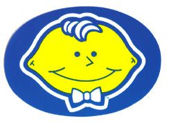 LEMON HEADS CANDY LOGO STICKER 2