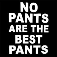 no pants are the best pants die cut decal