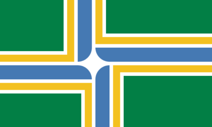 Oregon Portland City Flag Decal