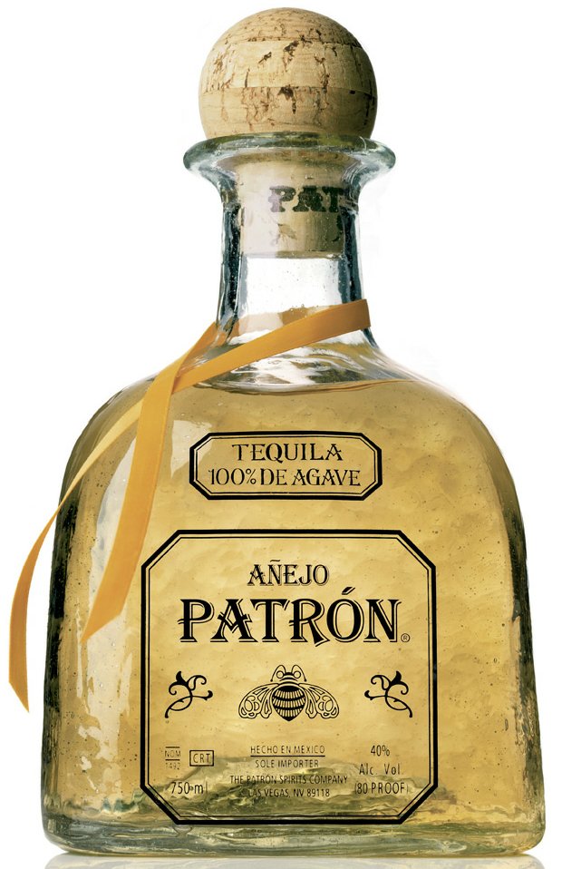 Patron Anejo Bottle Shaped Sticker