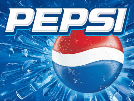 Pepsi Logo New Rectangular Decal