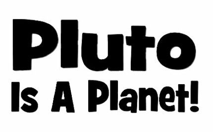 Pluto is a Planet Diecut Vinyl Decal