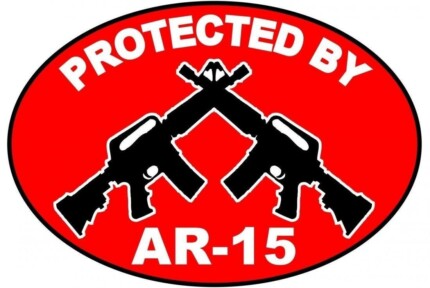 protected-by-ar-15-oval sticker