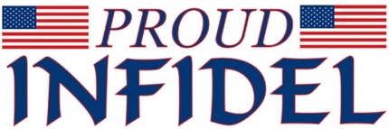 Proud_Infidel_sticker PATRIOTIC BUMPER STICKER