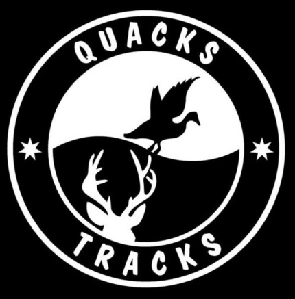 Quacks and Tracks Hunting Window Decal Sticker