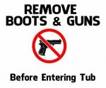 Remove-boots-guns-vinyl-car-FUNNY BUMPER STICKER