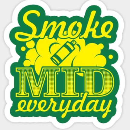 Smoke Mid Everyday Sticker