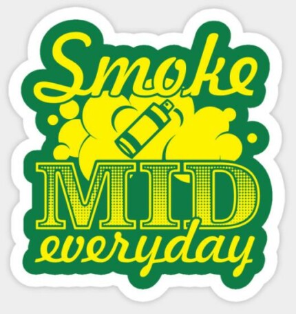 Smoke Mid Everyday Sticker