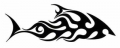 Tribal Fish Vinyl Fishing Decal