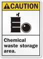 Waste Storage Area Caution Sign 2